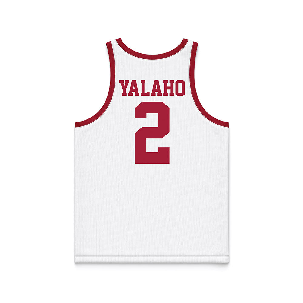 WSU - NCAA Men's Basketball : Eemeli Yalaho - White Basketball Jersey-1