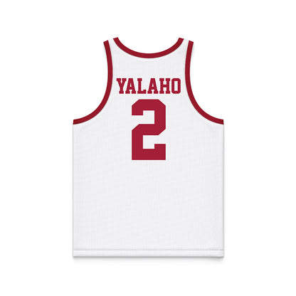 WSU - NCAA Men's Basketball : Eemeli Yalaho - White Basketball Jersey-1