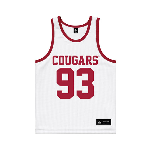 WSU - NCAA Men's Basketball : Mohamed Sankhe - White Basketball Jersey-0