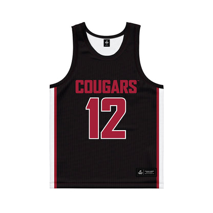 WSU - NCAA Women's Basketball : Marta Alsina Alberich - Black Basketball Jersey-0