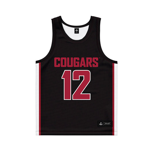 WSU - NCAA Women's Basketball : Marta Alsina Alberich - Black Basketball Jersey-0
