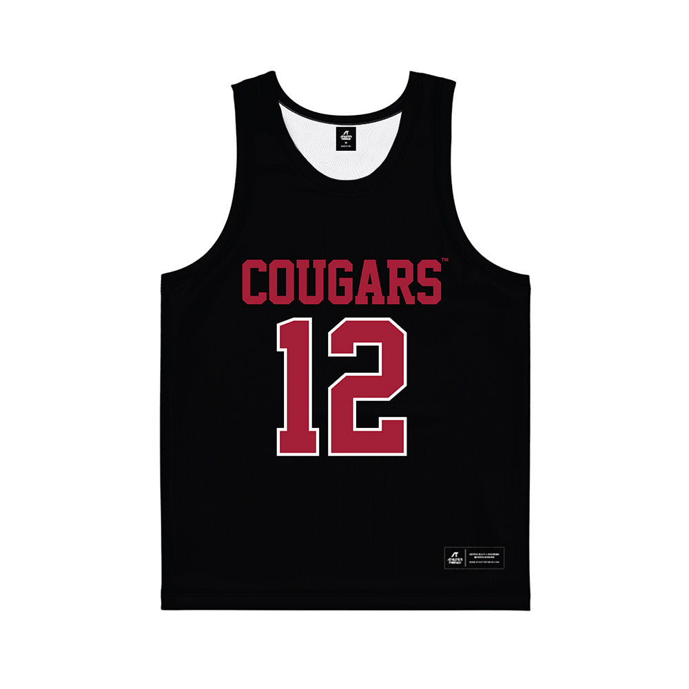 WSU - NCAA Women's Basketball : Marta Alsina Alberich - Black Basketball Jersey-0