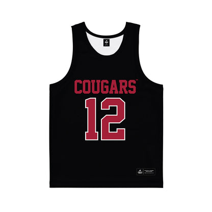 WSU - NCAA Women's Basketball : Marta Alsina Alberich - Black Basketball Jersey-0