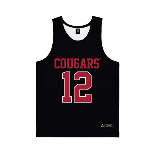 WSU - NCAA Women's Basketball : Marta Alsina Alberich - Black Basketball Jersey-0