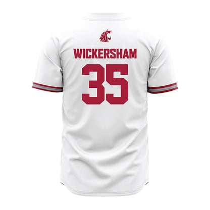 WSU - NCAA Baseball : Kaden Wickersham - White Jersey-1