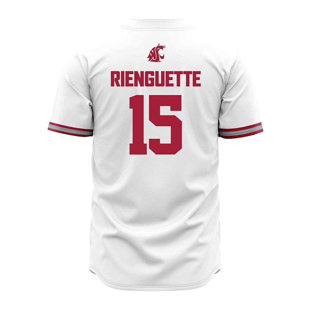 WSU - NCAA Baseball : Scott Rienguette - White Jersey-1