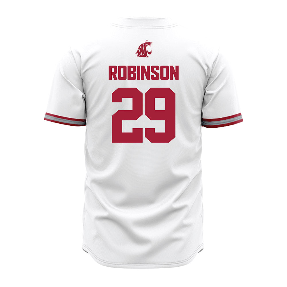 WSU - NCAA Baseball : Jacob Robinson - White Jersey-1
