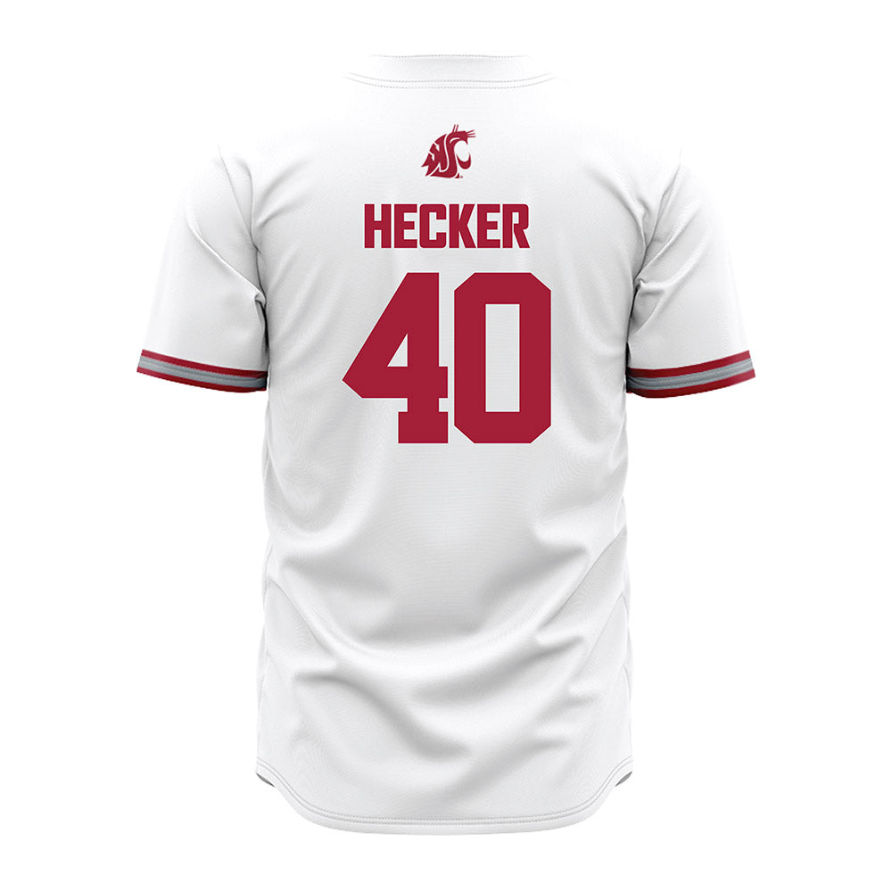 WSU - NCAA Baseball : Joey Hecker - White Jersey-1