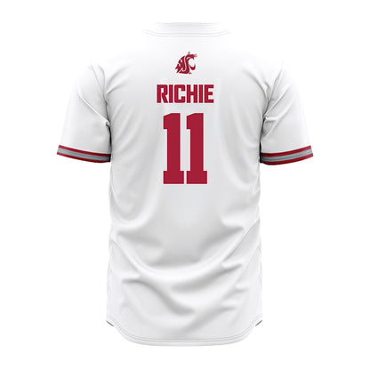WSU - NCAA Baseball : August Richie - White Jersey-1
