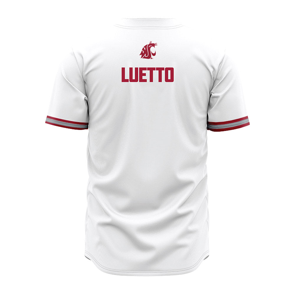 WSU - NCAA Baseball : Conner Luetto - White Jersey-1