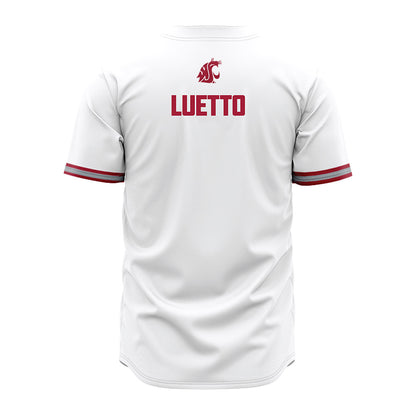 WSU - NCAA Baseball : Conner Luetto - White Jersey-1