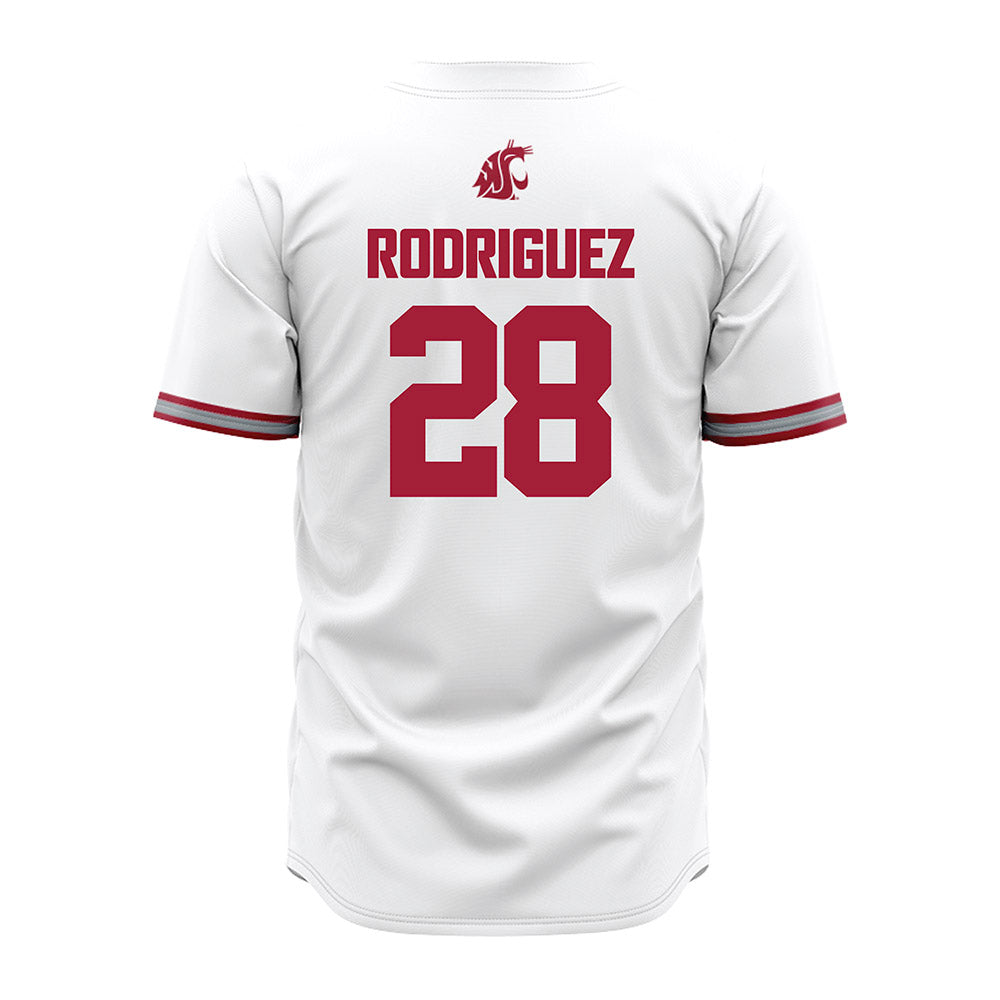 WSU - NCAA Baseball : Erik Rodriguez - White Jersey-1