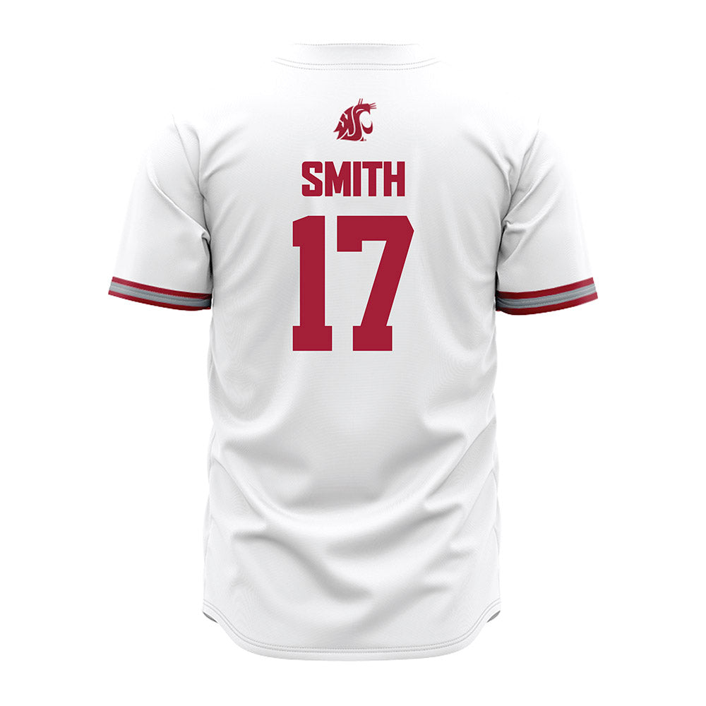 WSU - NCAA Baseball : Trevor Smith - White Jersey-1