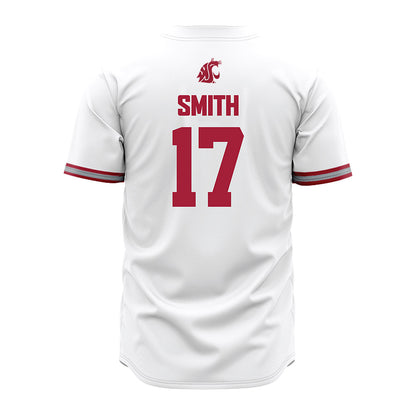WSU - NCAA Baseball : Trevor Smith - White Jersey-1