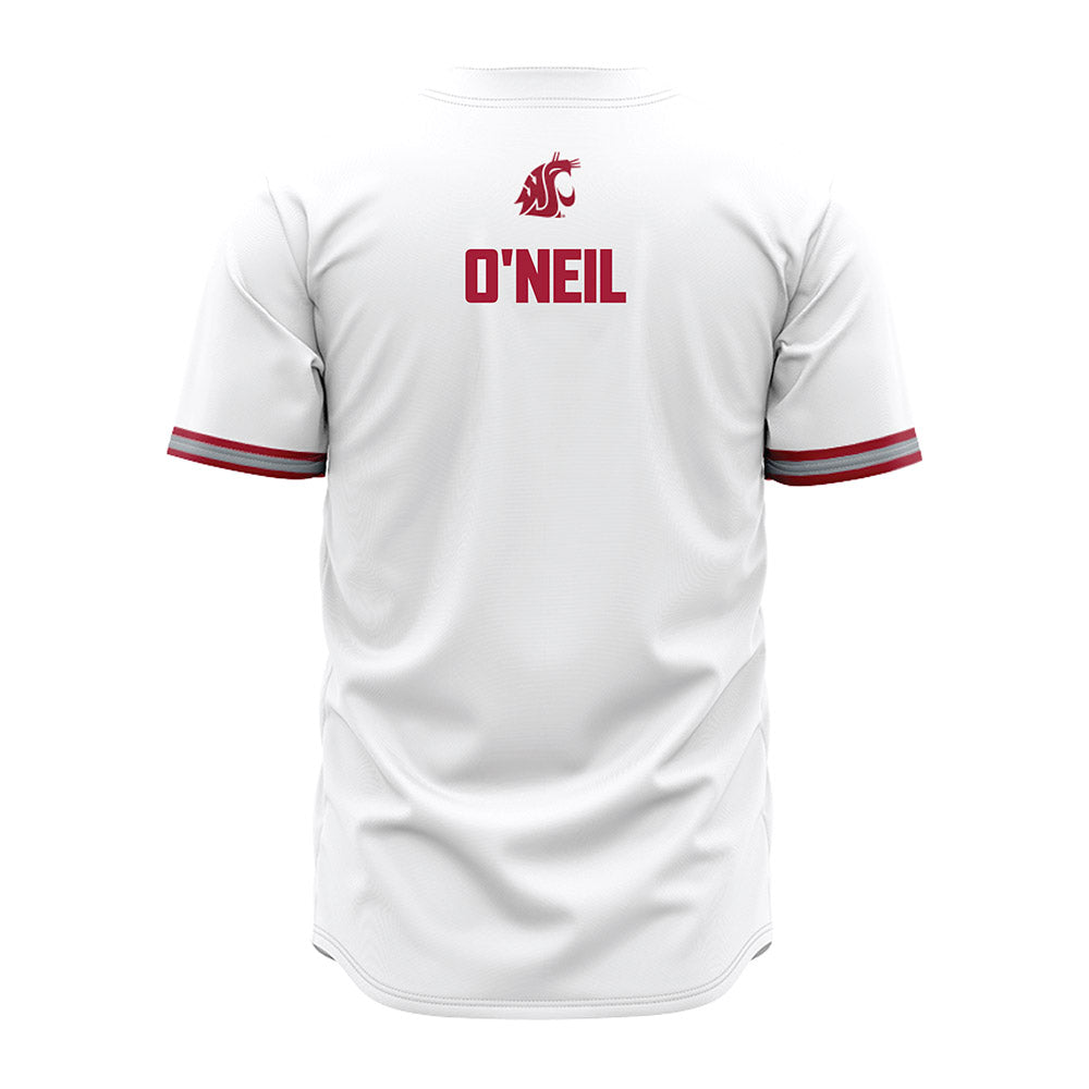 WSU - NCAA Baseball : Cameron O'Neil - White Jersey-1