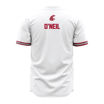WSU - NCAA Baseball : Cameron O'Neil - White Jersey-1