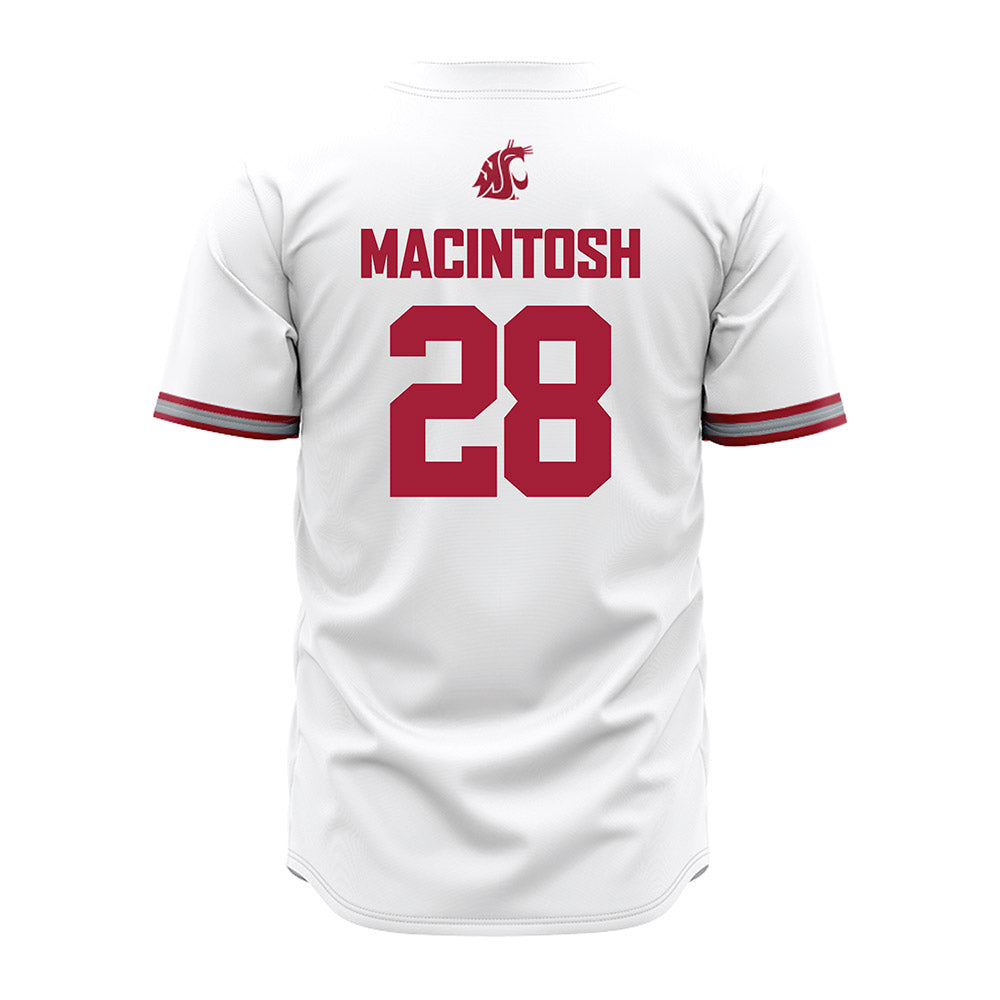WSU - NCAA Baseball : Jack MacIntosh - White Jersey-1