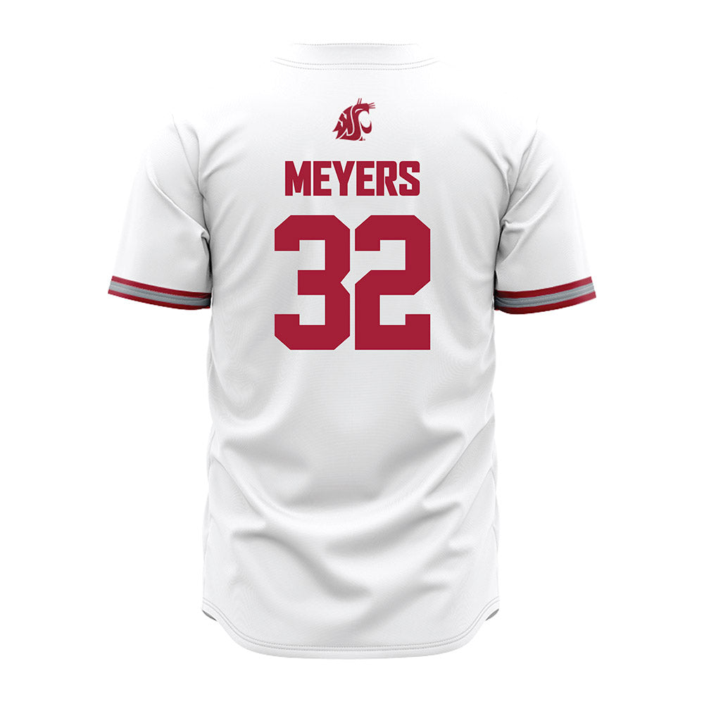 WSU - NCAA Baseball : Luke Meyers - White Jersey-1
