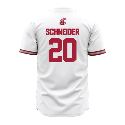 WSU - NCAA Baseball : Gabe Schneider - White Jersey-1