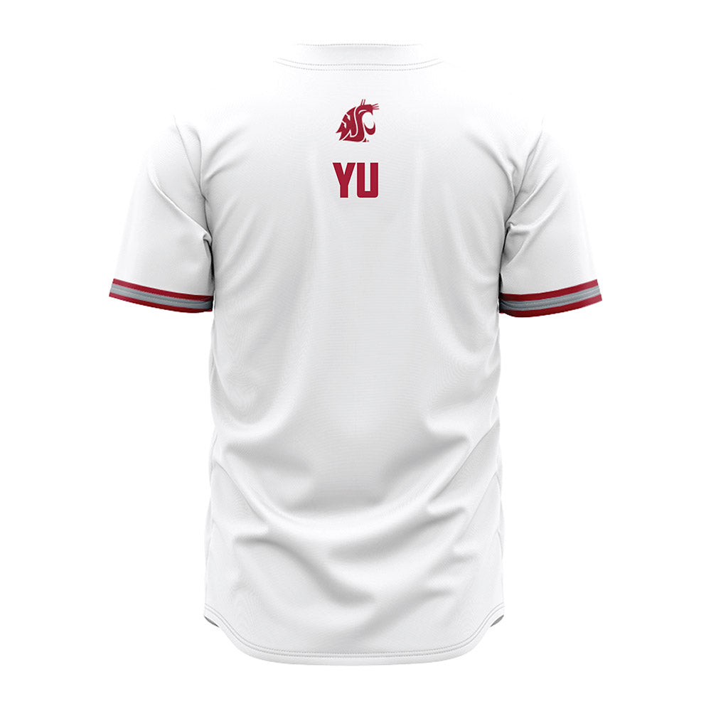 WSU - NCAA Baseball : Marwin Yu - White Jersey-1