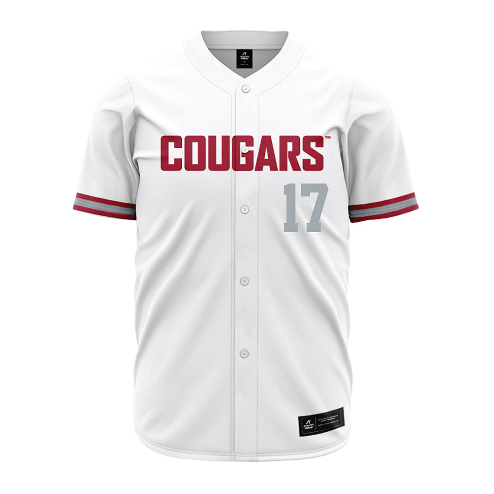 WSU - NCAA Baseball : Trevor Smith - White Jersey-0