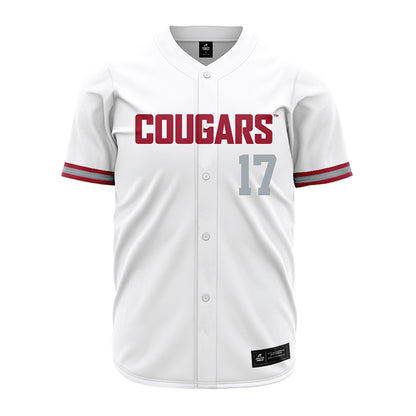 WSU - NCAA Baseball : Trevor Smith - White Jersey-0