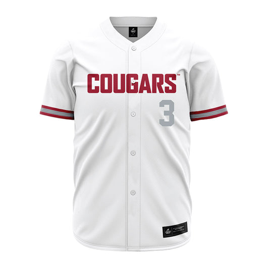 WSU - NCAA Baseball : Matthew Priest - White Jersey-0