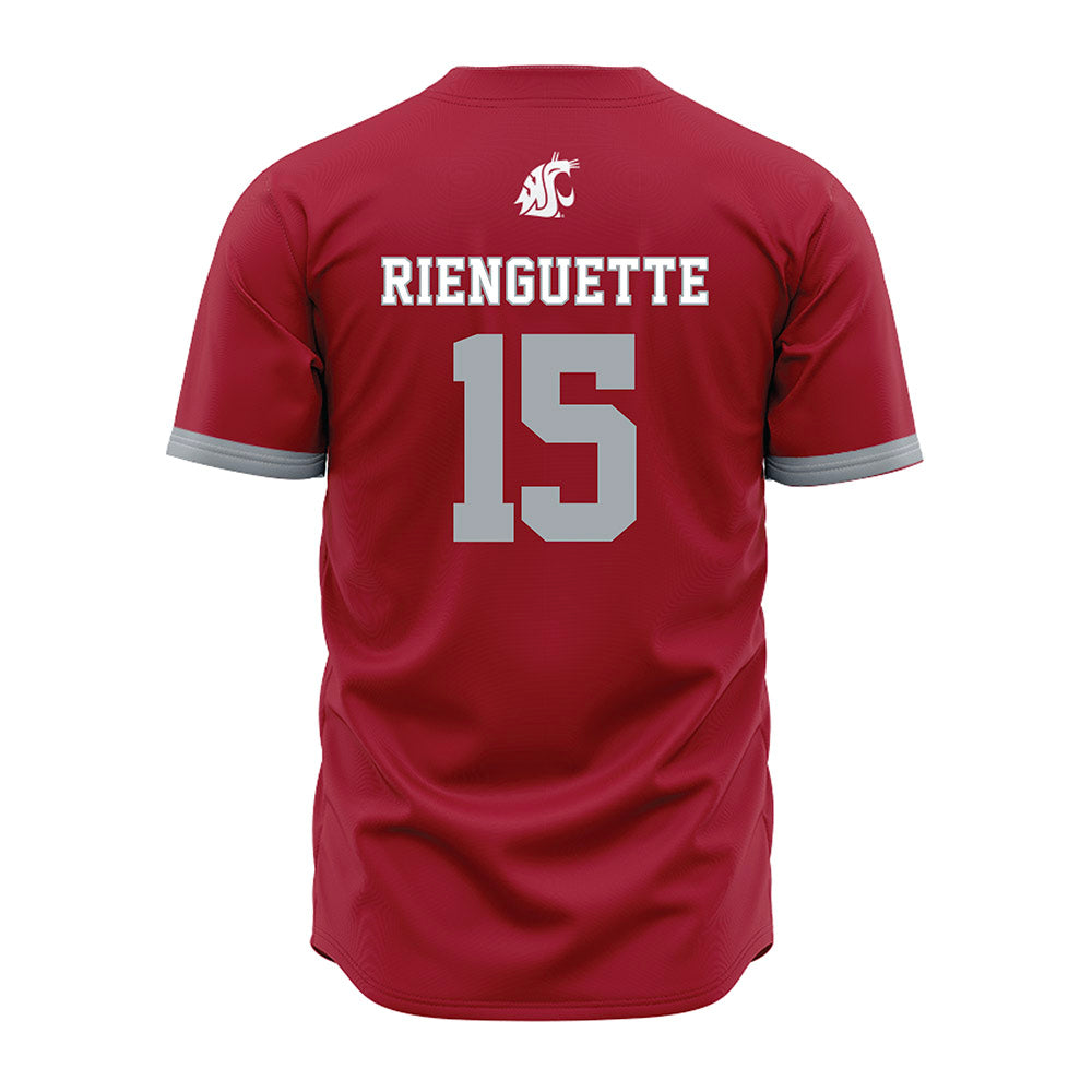 WSU - NCAA Baseball : Scott Rienguette - Red Jersey-1