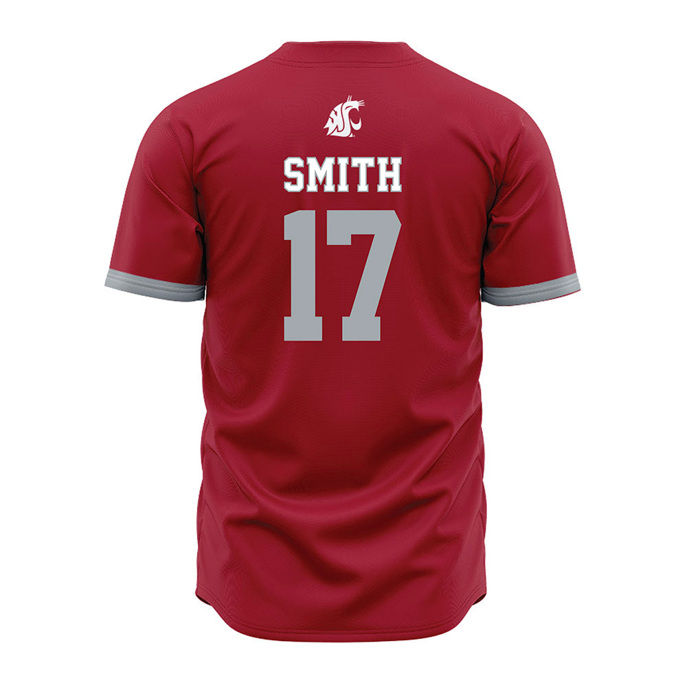 WSU - NCAA Baseball : Trevor Smith - Red Jersey-1