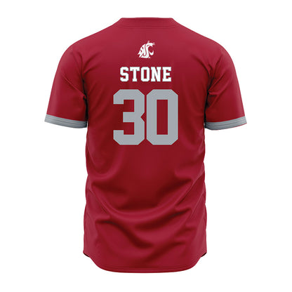 WSU - NCAA Baseball : Brandon Stone - Red Jersey-1