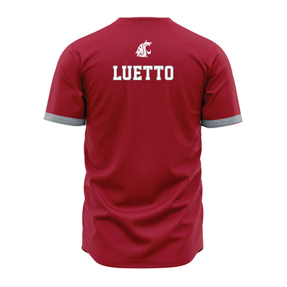 WSU - NCAA Baseball : Conner Luetto - Red Jersey-1