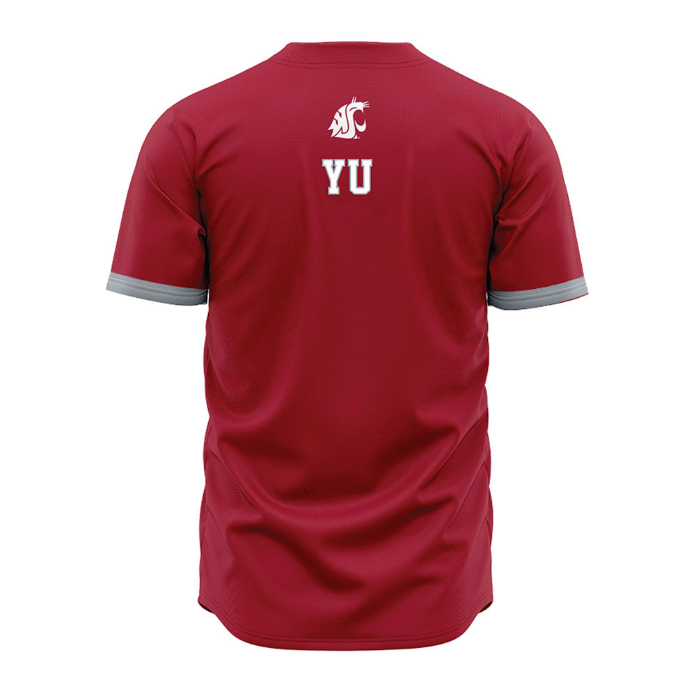 WSU - NCAA Baseball : Marwin Yu - Red Jersey-1