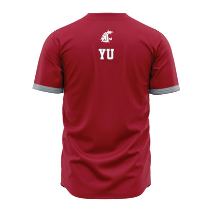 WSU - NCAA Baseball : Marwin Yu - Red Jersey-1