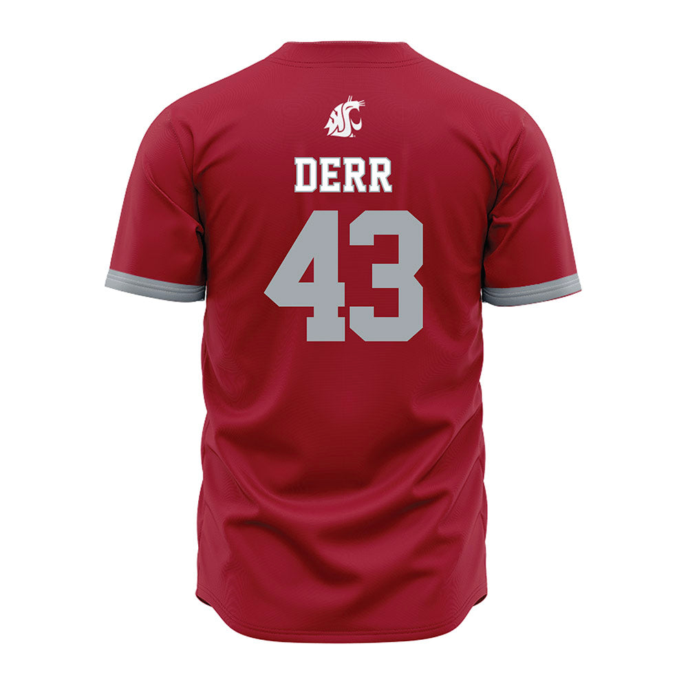 WSU - NCAA Baseball : Gavin Derr - Red Jersey-1