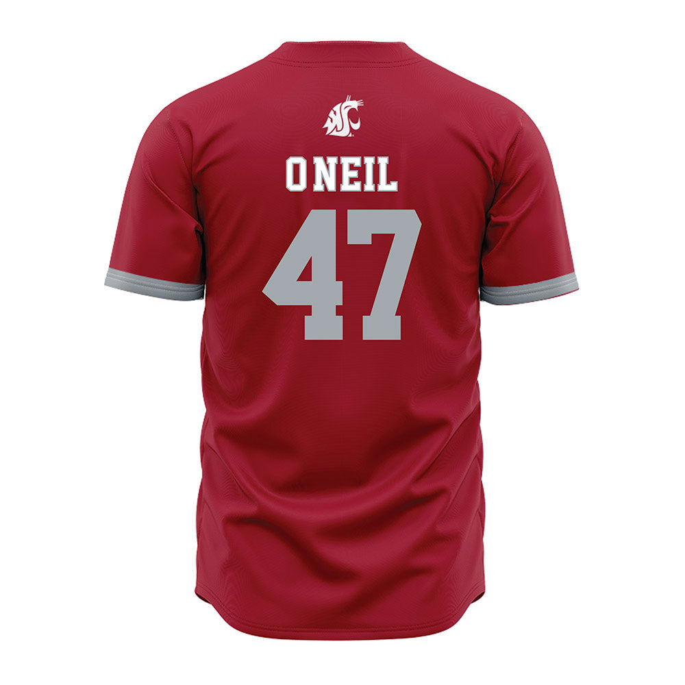 WSU - NCAA Baseball : Dillon O'Neil - Red Jersey-1