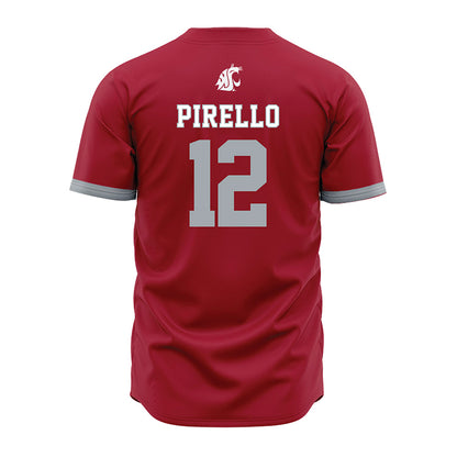 WSU - NCAA Baseball : Mason Pirello - Red Jersey-1