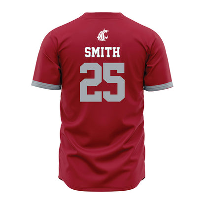 WSU - NCAA Baseball : Griffin Smith - Red Jersey-1