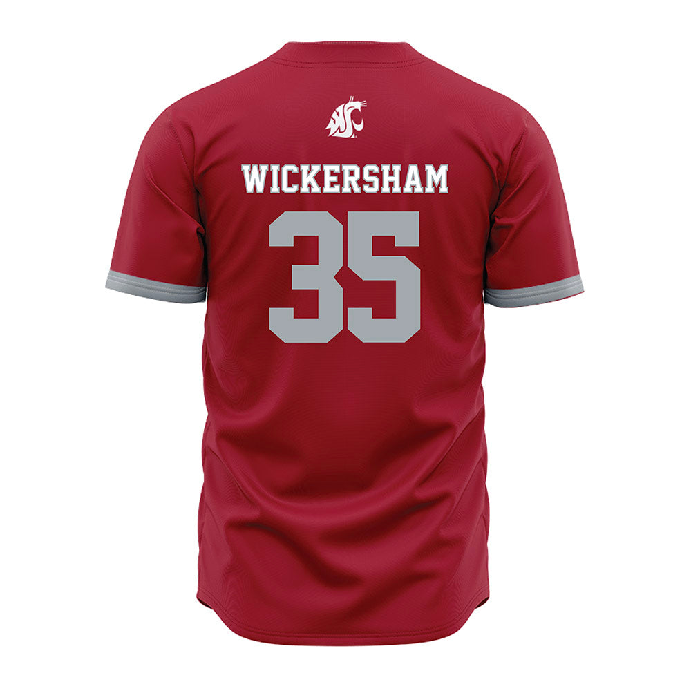 WSU - NCAA Baseball : Kaden Wickersham - Red Jersey-1