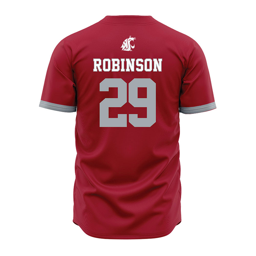 WSU - NCAA Baseball : Jacob Robinson - Red Jersey-1