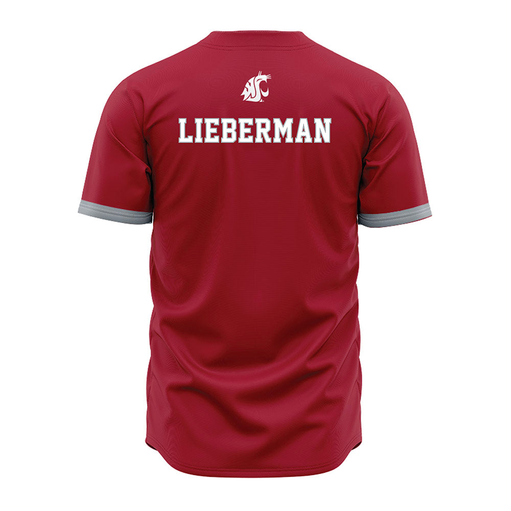 WSU - NCAA Baseball : Harvey Lieberman - Red Jersey-1