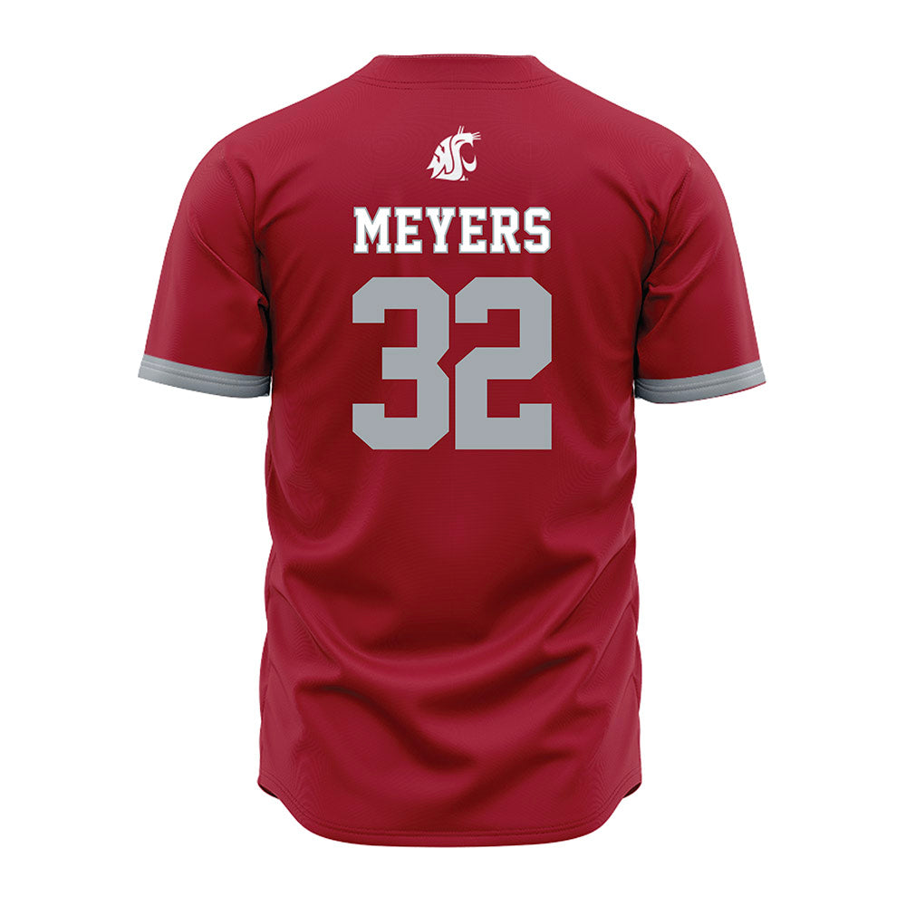 WSU - NCAA Baseball : Luke Meyers - Red Jersey-1
