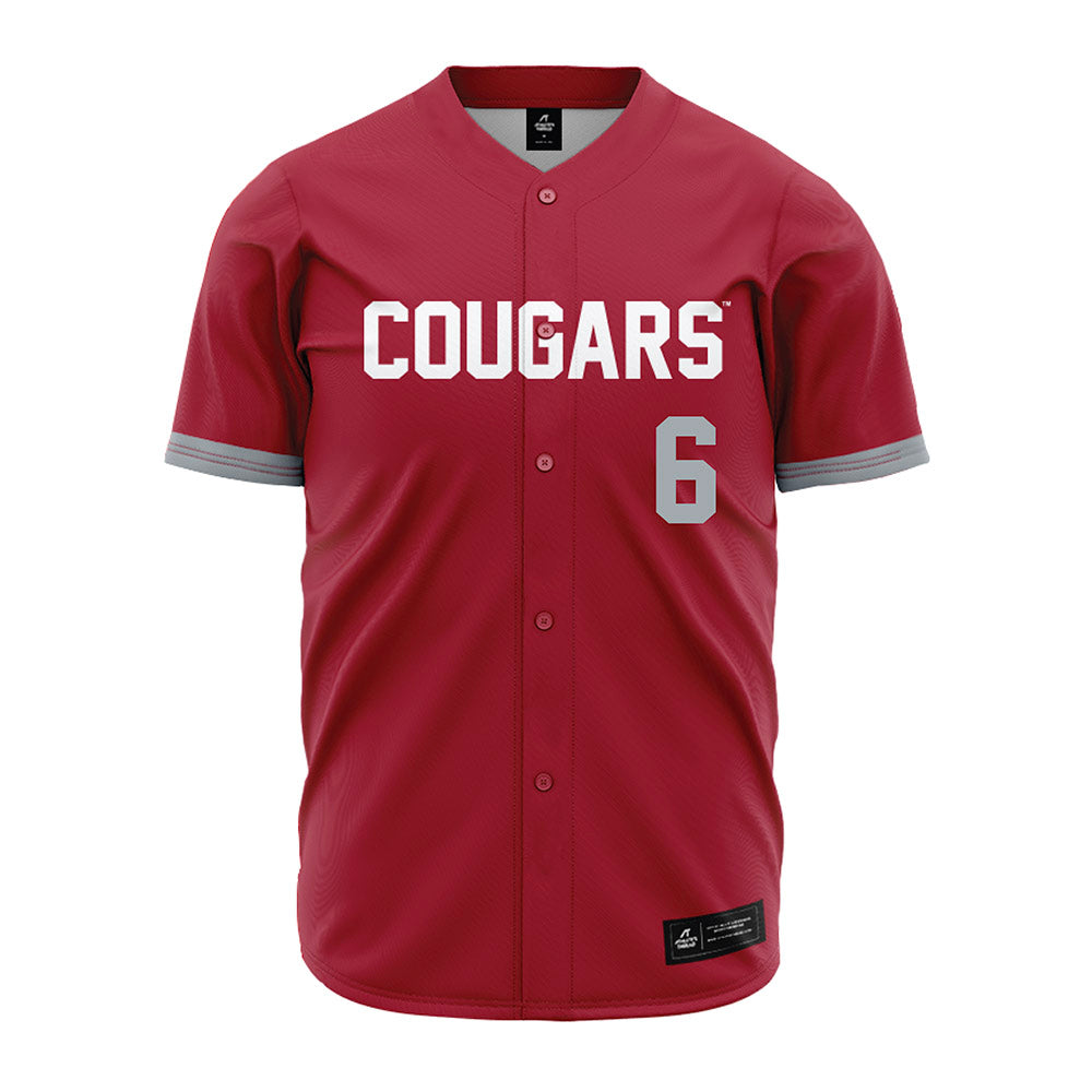 WSU - NCAA Baseball : Gavin Roy - Red Jersey-0