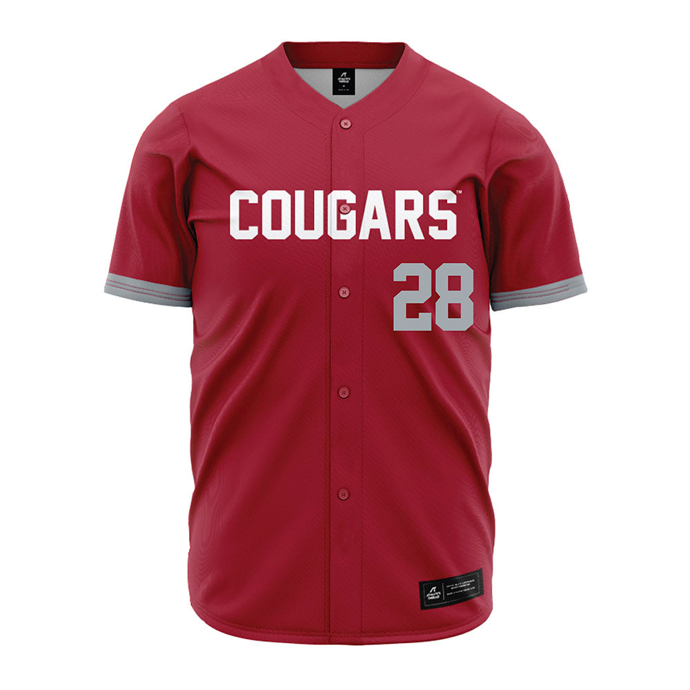 WSU - NCAA Baseball : Jack MacIntosh - Red Jersey-0