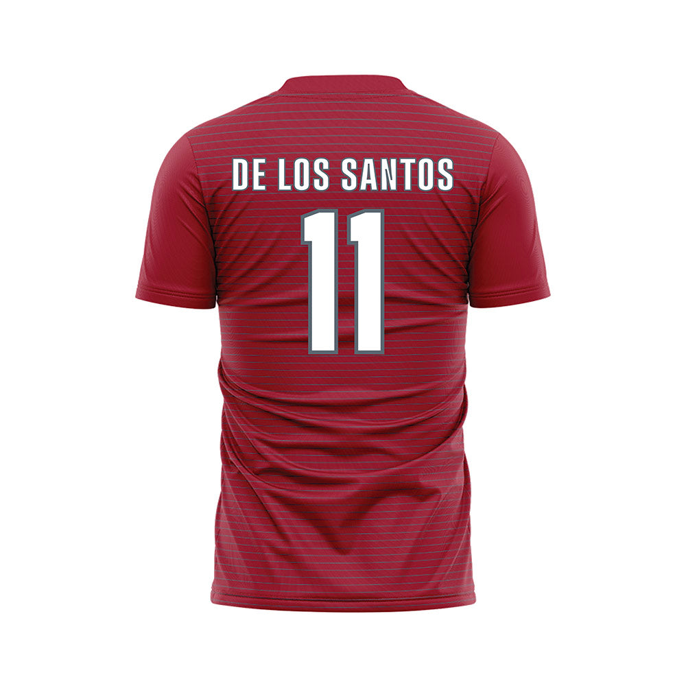 WSU - NCAA Women's Soccer : Ana De Los Santos - Red Soccer Jersey-1
