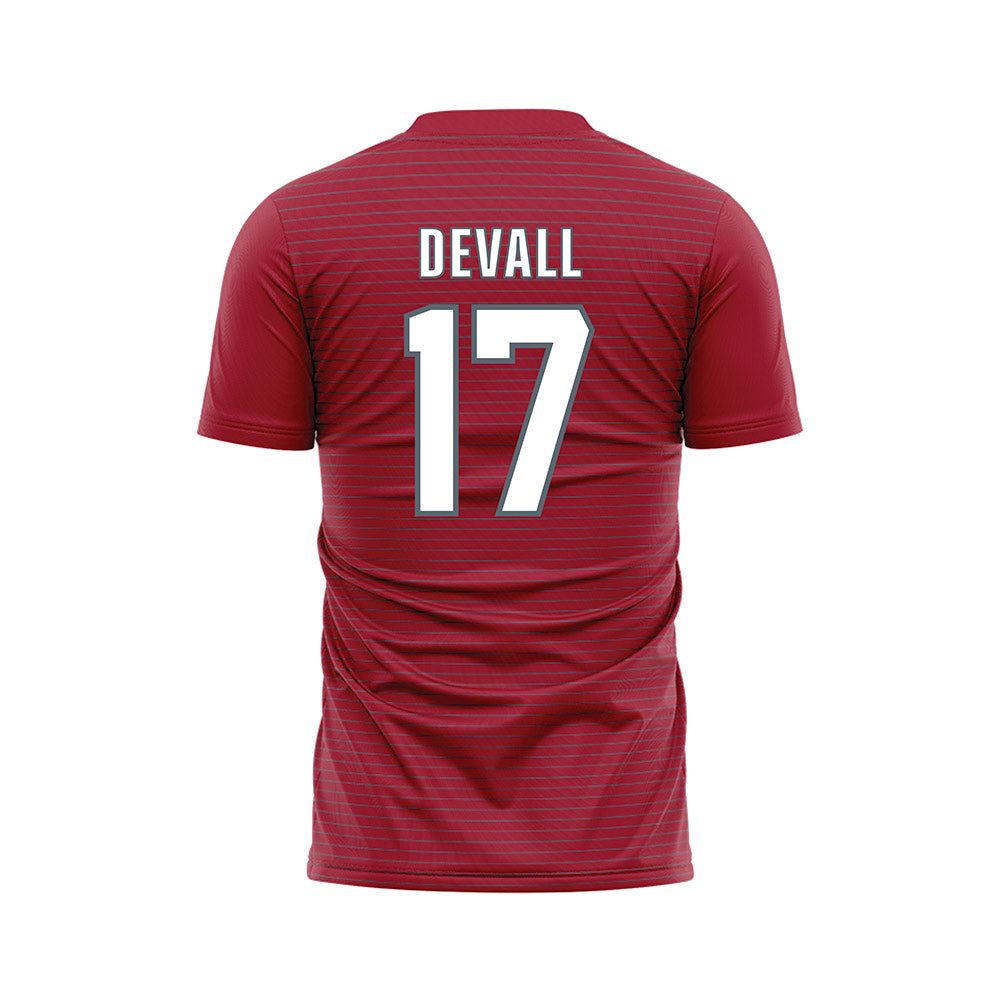 WSU - NCAA Women's Soccer : Meg Devall - Red Soccer Jersey-1