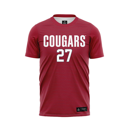 WSU - NCAA Women's Soccer : Kingston Worke - Red Soccer Jersey-0