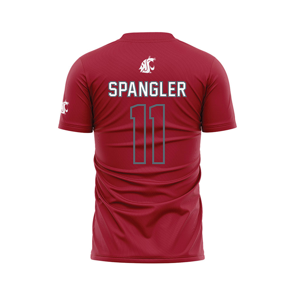 WSU - NCAA Women's Soccer : Kate Spangler - Red Soccer Jersey-1