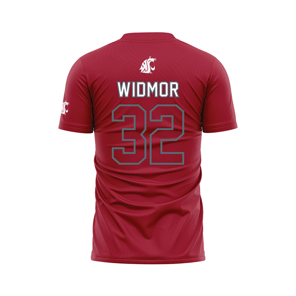 WSU - NCAA Women's Soccer : Emma Widmor - Red Soccer Jersey-1