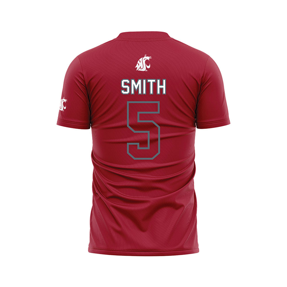 WSU - NCAA Women's Soccer : Makena Smith - Red Soccer Jersey-1