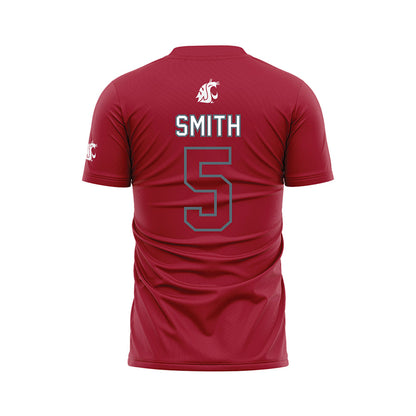 WSU - NCAA Women's Soccer : Makena Smith - Red Soccer Jersey-1
